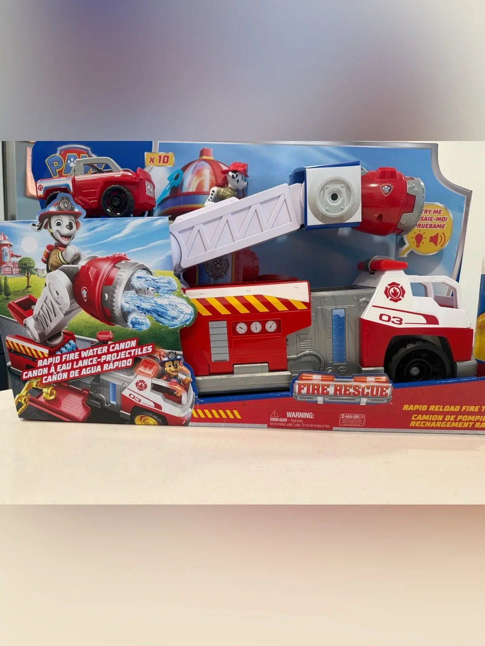Paw Patrol Red & White Fire Rescue Water Cannon Truck